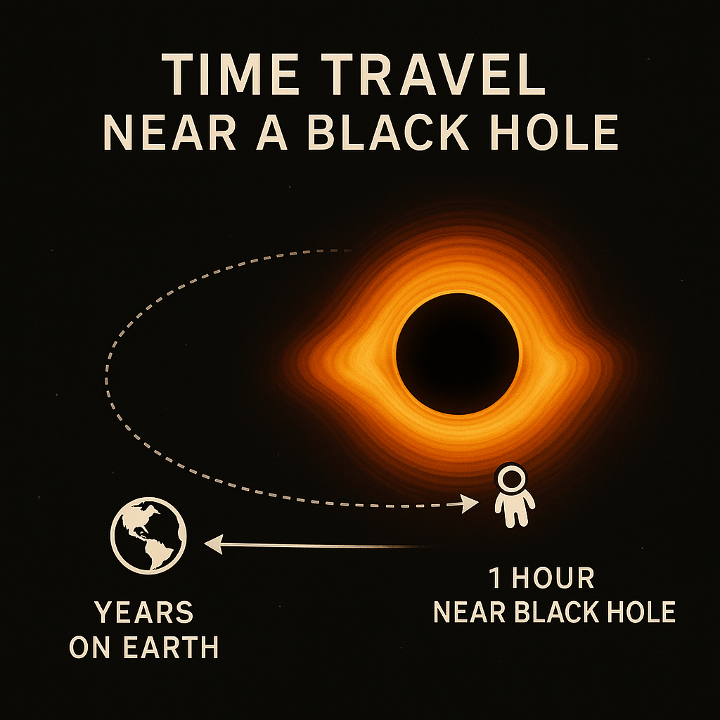 Time travel near a black hole is theoretically possible — but only in a specific sense: